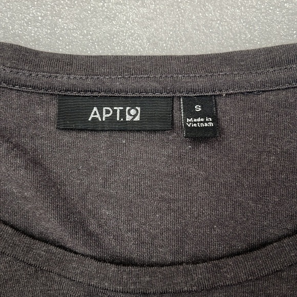 🆕 Apt 9 Long Sleeve Shiny Embellished Front Gray Sz S - Picture 6 of 8